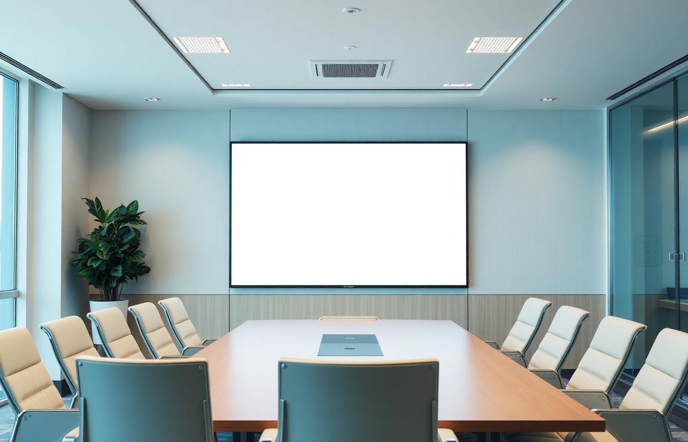 Boardroom TV mounted by Supreme TV Wall Mounting for a Gauteng office